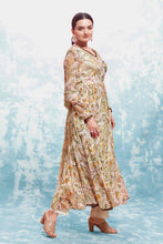 Load image into Gallery viewer, Beige Georgette Printed Suit Set | Fully Stitched &amp; Ready to Wear ClothsVilla