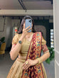 Load image into Gallery viewer, Vichitra Silk Beige Lehenga Choli Set with Jacquard Silk Dupatta ClothsVilla