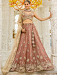 Load image into Gallery viewer, Beige Luxury Satin Silk Beads &amp; Sequin Embroidery Work Lehenga Choli with Dupatta – 4.2 Meter Grand Flair, Fully Stitched ClothsVilla