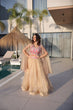 Load image into Gallery viewer, Beige Modern Ethnic Lehenga with Shrug ClothsVilla