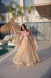 Load image into Gallery viewer, Beige Modern Ethnic Lehenga with Shrug ClothsVilla
