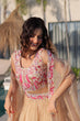 Load image into Gallery viewer, Beige Modern Ethnic Lehenga with Shrug ClothsVilla