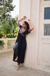 Load image into Gallery viewer, Black 14 Kg Rayon Kutchi Gamthi Embroidered Kurti ClothsVilla
