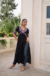 Load image into Gallery viewer, Black 14 Kg Rayon Kutchi Gamthi Embroidered Kurti ClothsVilla