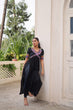 Load image into Gallery viewer, Black 14 Kg Rayon Kutchi Gamthi Embroidered Kurti ClothsVilla