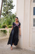 Load image into Gallery viewer, Black 14 Kg Rayon Kutchi Gamthi Embroidered Kurti ClothsVilla