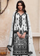 Load image into Gallery viewer, Black And White Chikankari Kurta With Palazzo Set, Designer Premium Silk Pakistani Salwar Suit, Pakistani Dress, Eid Straight Salwar Suits