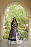 Black Bandhani Kurti with Lehenga ClothsVilla