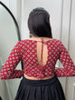 Load image into Gallery viewer, Black Color Elegant Printed Cotton Lehenga Choli Co-ord Set for Traditional Occasions ClothsVilla
