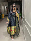 Black Color Weaving Zari Work Jacquard Paithani Kaftan Dress Clothsvilla