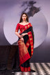Load image into Gallery viewer, Elegant Cotton Zari Weaving Saree ClothsVilla