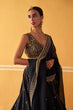 Load image into Gallery viewer, Black Crepe Silk Sequins Lehenga Set ClothsVilla