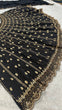 Load image into Gallery viewer, Black Crepe Silk Sequins Lehenga Set ClothsVilla
