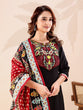 Load image into Gallery viewer, Black Designer Cotton Kurti Pant Set ClothsVilla