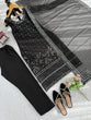 Load image into Gallery viewer, Black Designer Faux Georgette Real Mirror Work Suit Set ClothsVilla