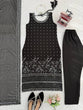 Load image into Gallery viewer, Black Designer Faux Georgette Real Mirror Work Suit Set ClothsVilla