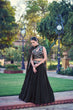 Load image into Gallery viewer, Black Designer Frendysilk Lehenga Choli Clothsvilla