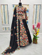 Load image into Gallery viewer, Black Designer Full Stitched Lehenga-Choli Set with Heavy Embroidery ClothsVilla