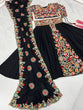 Load image into Gallery viewer, Black Designer Full Stitched Lehenga-Choli Set with Heavy Embroidery ClothsVilla