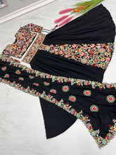 Load image into Gallery viewer, Black Designer Full Stitched Lehenga-Choli Set with Heavy Embroidery ClothsVilla