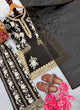 Load image into Gallery viewer, Black Designer Georgette Palazzo Suit ClothsVilla