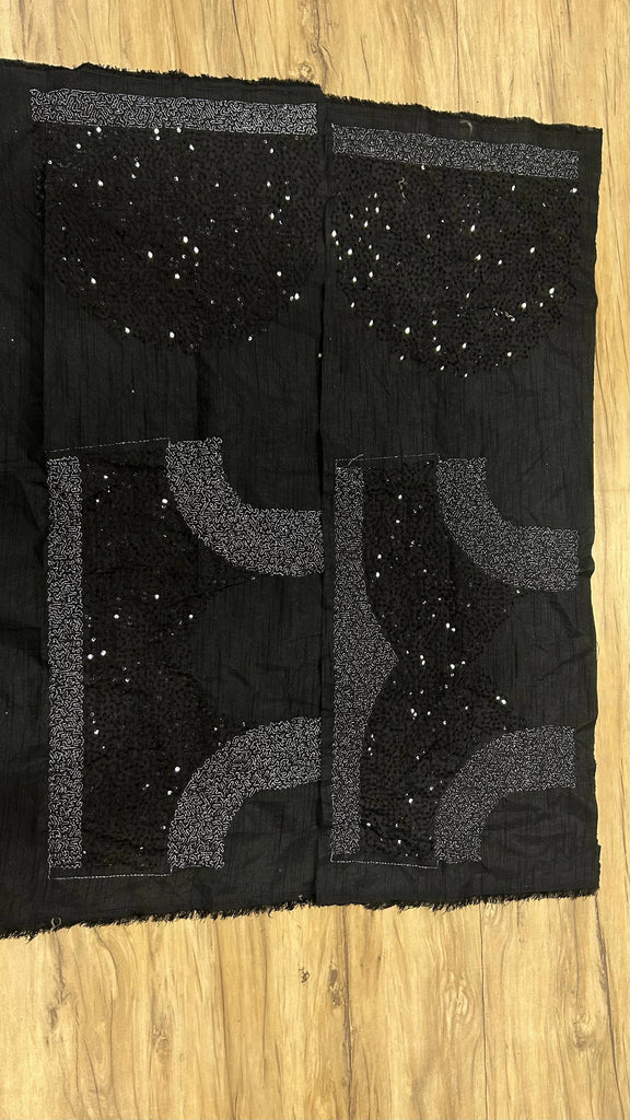 Black Designer Net Sequins & Zari Embroidered Lehenga Choli Set with 3.5 Meter Flair & Matching Dupatta ClothsVilla