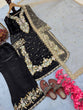Load image into Gallery viewer, Black Designer Party Wear Chinon Silk Plazzo Set – Exquisite Embroidery &amp; Handwork ClothsVilla