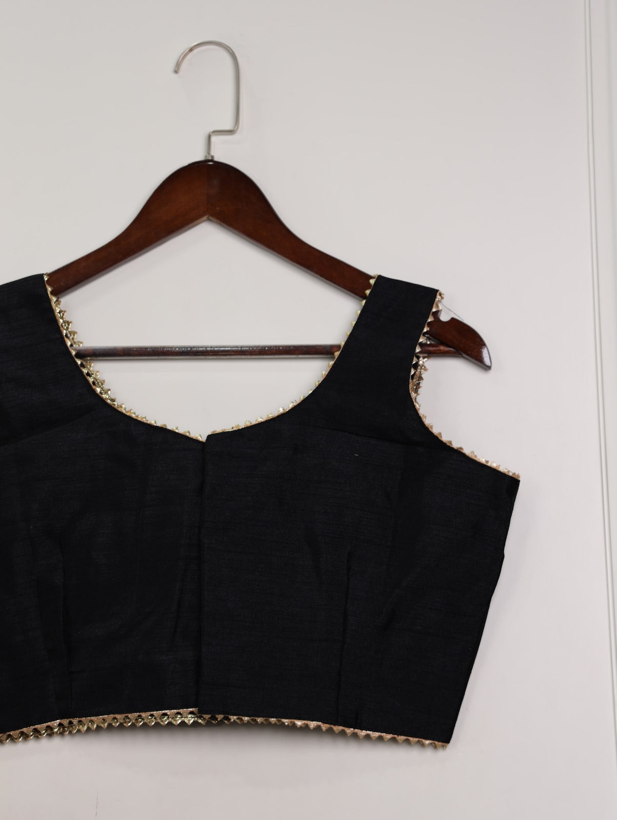 Black Effortless Elegance Banglori Blouse ClothsVilla
