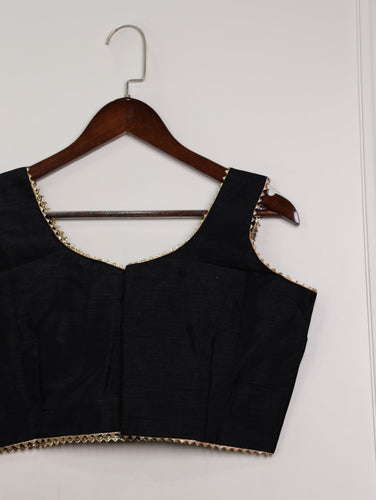 Black Effortless Elegance Banglori Blouse ClothsVilla