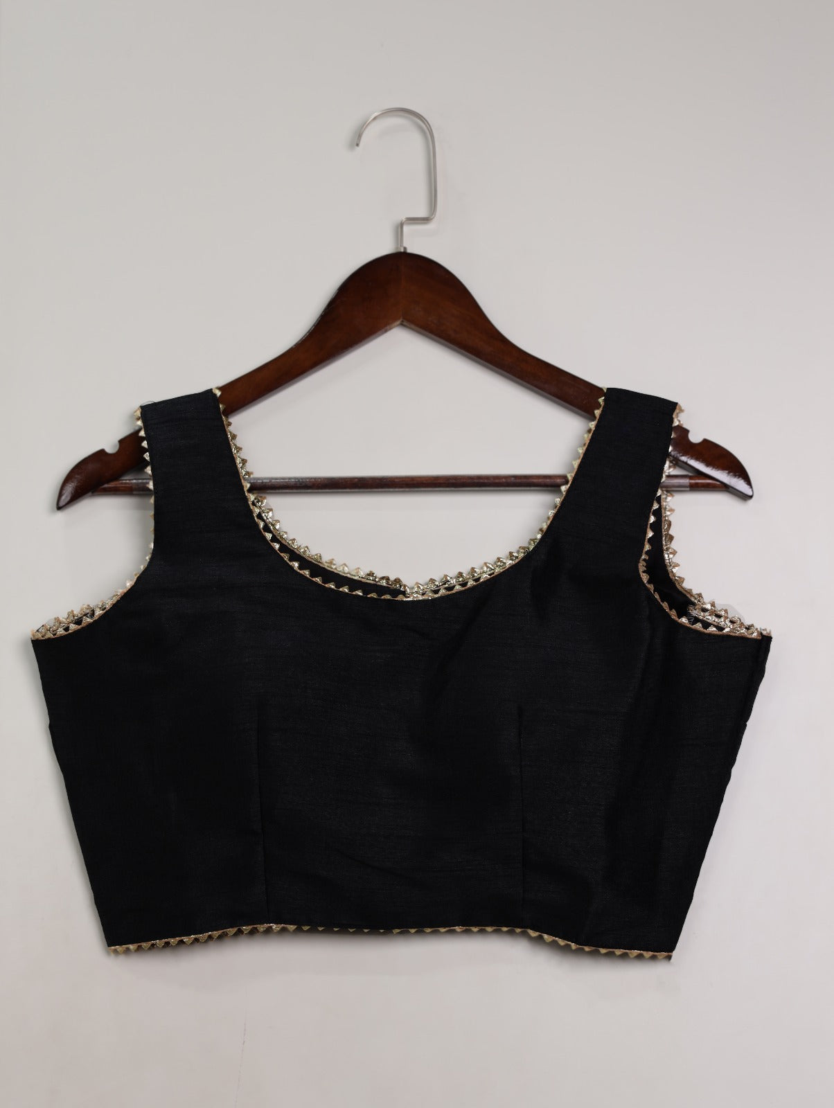 Black Effortless Elegance Banglori Blouse ClothsVilla