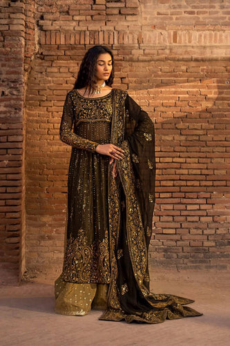 Black Elegant Anarkali Plazo Set with Dupatta – Faux Georgette & Sequins Work ClothsVilla