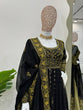 Load image into Gallery viewer, Black Elegant Anarkali Plazo Set with Dupatta – Faux Georgette &amp; Sequins Work ClothsVilla