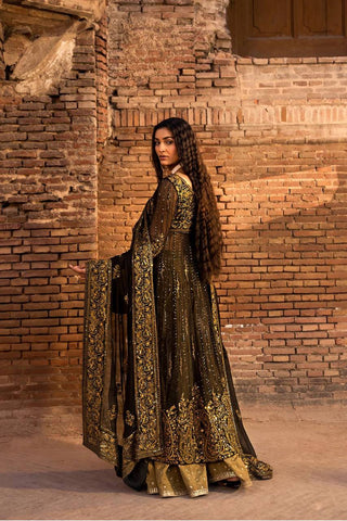 Black Elegant Anarkali Plazo Set with Dupatta – Faux Georgette & Sequins Work ClothsVilla