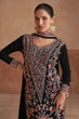 Load image into Gallery viewer, Black Elegant Chinon Embroidered Suit with Dupatta ClothsVilla