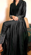 Load image into Gallery viewer, Black Elegant Chinon Silk Ensemble – Perfect for Every Occasion! Clothsvilla
