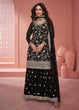 Load image into Gallery viewer, Black Elegant Faux Georgette Embroidered Suit Set with Dupatta ClothsVilla