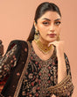 Load image into Gallery viewer, Black Elegant Faux Georgette Threadwork Suit with Real Diamond Accents
