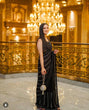 Load image into Gallery viewer, Black Elegant Georgette Saree with Sequin &amp; Zari Work – Slay in Style ClothsVilla
