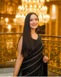 Load image into Gallery viewer, Black Elegant Georgette Saree with Sequin &amp; Zari Work – Slay in Style ClothsVilla