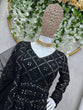 Load image into Gallery viewer, Black Elegant Lakhnavi Embroidered Georgette Suit – With Designer Dupatta ClothsVilla