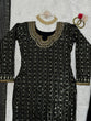 Load image into Gallery viewer, Black Elegant Mirror Work Co-Ord Set ClothsVilla