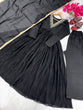 Load image into Gallery viewer, Black Elegant Party Wear Alia Cut Anarkali Gown Set with Dupatta &amp; Bottom Clothsvilla