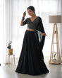 Load image into Gallery viewer, Black Elegant Pure Soft Fox Georgette Lehenga Choli with Designer Blouse and Dupatta – Fully Stitched, Ready to Wear