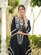 Load image into Gallery viewer, Black Elegant Reyon Cotton Top &amp; Plazo Set with Real Mirror Work and Fancy Lace Latkan ClothsVilla