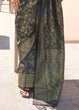 Load image into Gallery viewer, Black Elegant Soft Banarasi Blended Silk Saree ClothsVilla