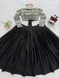 Load image into Gallery viewer, Black Elegant Tabby Organza Lehenga with Thread &amp; Sequin Work Blouse ClothsVilla