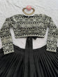 Load image into Gallery viewer, Black Elegant Tabby Organza Lehenga with Thread &amp; Sequin Work Blouse ClothsVilla