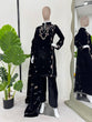Load image into Gallery viewer, Black Elegant Velvet Ensemble – Luxe Thread &amp; Sequin Work ClothsVilla