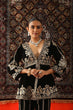 Load image into Gallery viewer, Black Elegant Velvet Ensemble – Top, Plazo &amp; Dupatta ClothsVilla