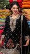 Load image into Gallery viewer, Black Embroidered Sequins &amp; Dori Work Plazzo Set ClothsVilla